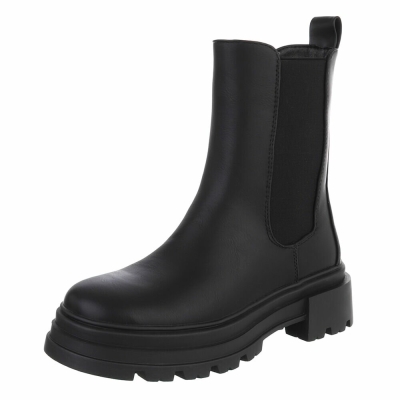 Ghete casual Chelsea - negru dama