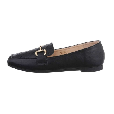 Mocasini eleganti - negru dama