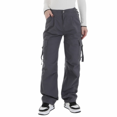 Pantaloni eleganti Laulia - gri dama