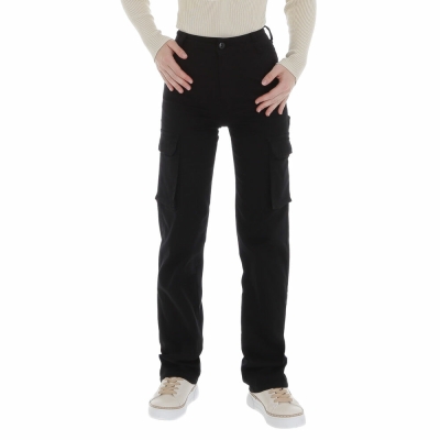 Pantaloni cargo - negru dama