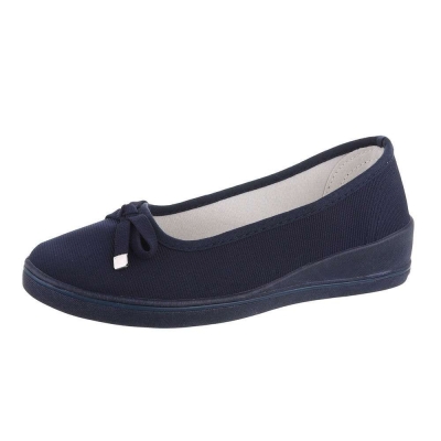 Pantofi cu platforma - bleumarin dama