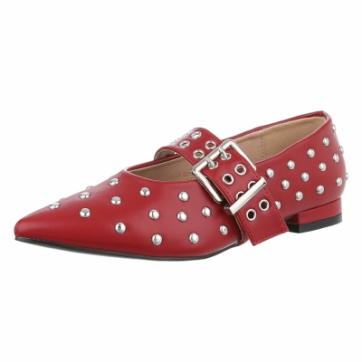 Pantofi clasici - visiniu dama