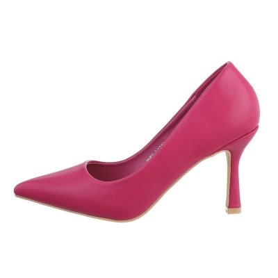 Pantofi eleganti cu toc - roz fuchsia dama