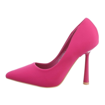 Pantofi eleganti cu toc - roz fuchsia dama