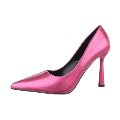 Pantofi cu toc inalt - roz fuchsia dama