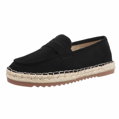 Pantofi casual pentru vara - negru dama