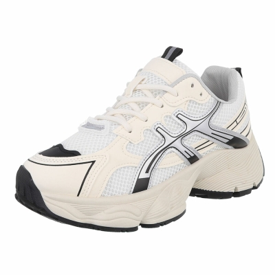 Pantofi sport chunky - bej dama