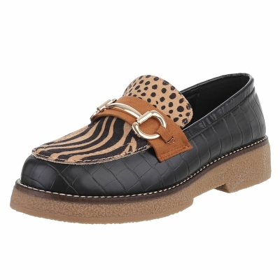 Pantofi fara toc - zebra dama