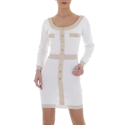Rochie elastica - Emma & Ashley   alb dama