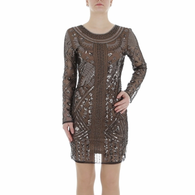 Rochie mini Emma & Ashley - bej dama