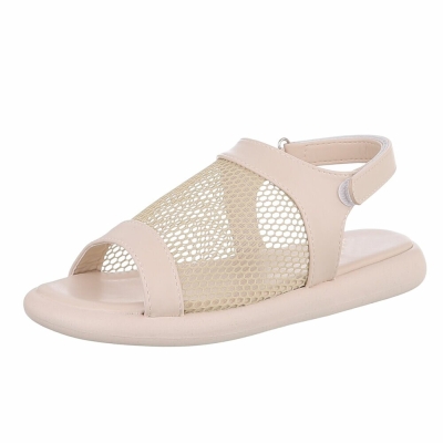 Sandale joase plat - bej dama