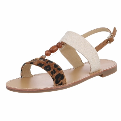 Sandale joase plat - camelleopard dama