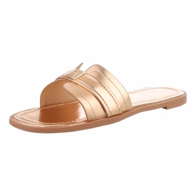 Slapi eleganti - culoarea sampaniei dama