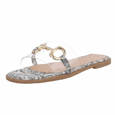Sandale joase plat - negru dama