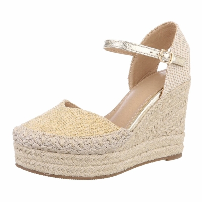 Sandale platforma - auriu dama