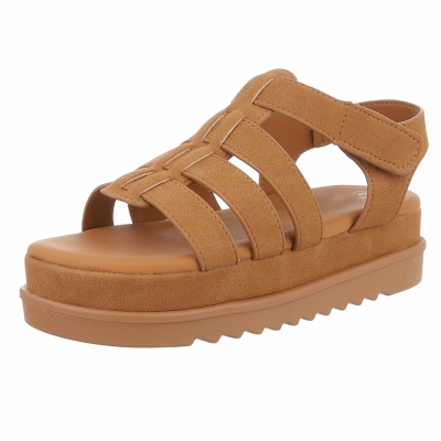 Sandale platforma - bej dama