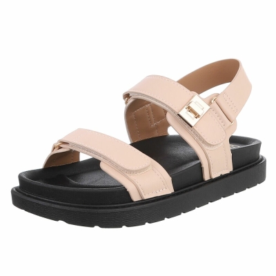 Sandale platforma - bej dama