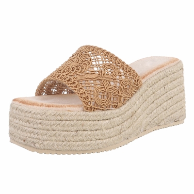 Sandale platforma - kaki dama