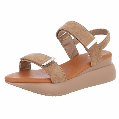 Sandale platforma - kaki dama
