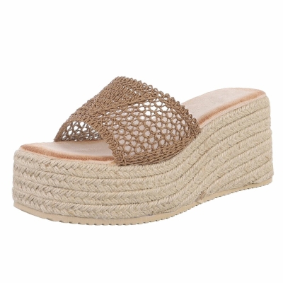 Sandale platforma - kaki dama