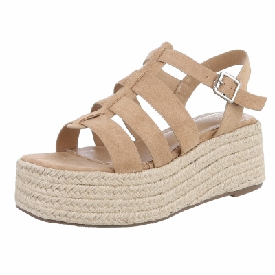 Sandale platforma - kaki dama