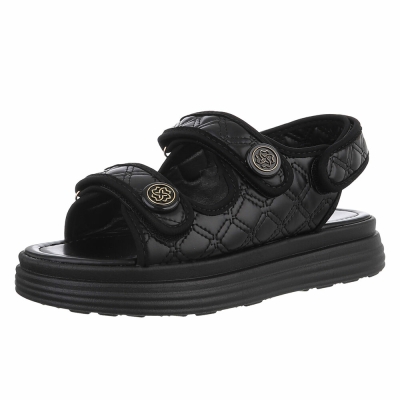 Sandale platforma - negru dama