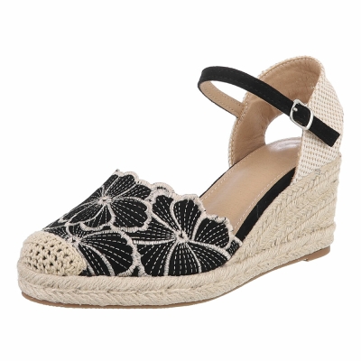Sandale platforma - negru dama