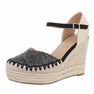 Sandale platforma - negru dama