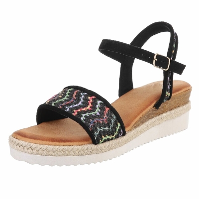 Sandale platforma - negru dama