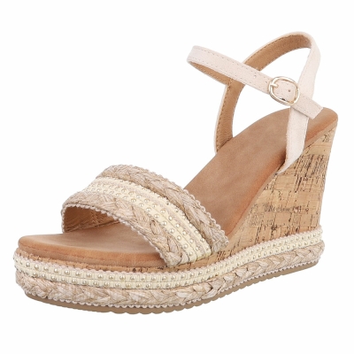 Sandale platforma - roz dama