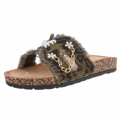 Slapi - imprimeu leopard dama
