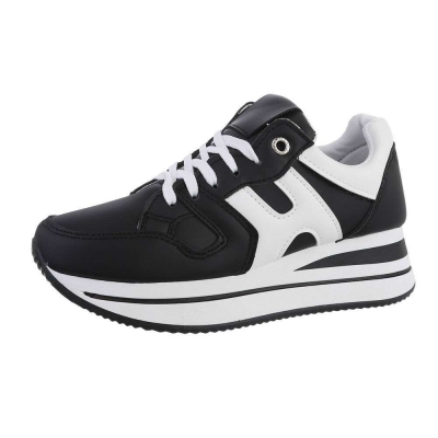 Sneakers josi - alb-negru dama