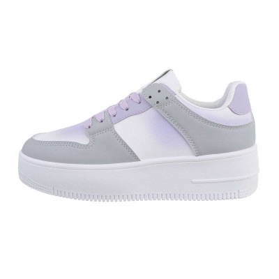 Sneakers cu talpa groasa - greypurple dama