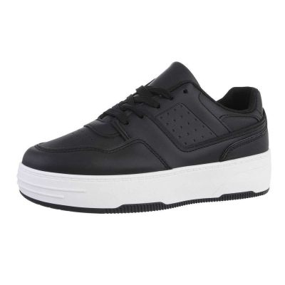 Sneakers talpa groasa - negru dama