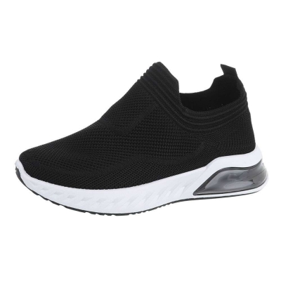 Pantofi sport fara siret - negru dama