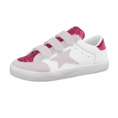 Sneakers cu sclipici - rosered dama