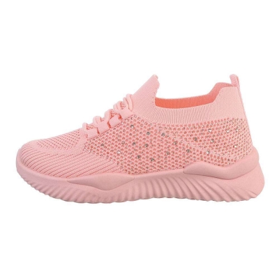 Sneakers cu strasuri - roz dama