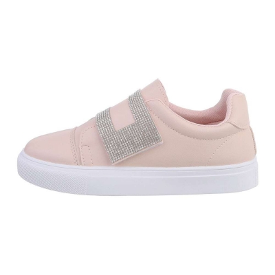 Sneakers cu strasuri - roz dama