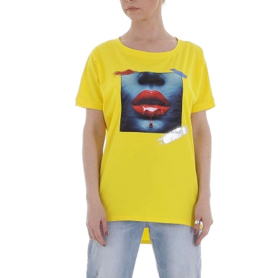 TShirt GLO STORY marime universala galben dama