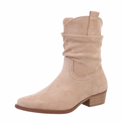 Ghete western - & Cizme Biker - kaki dama