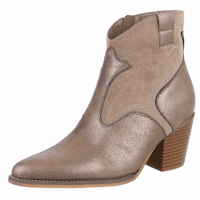 Western- & Cizme Biker - kaki dama