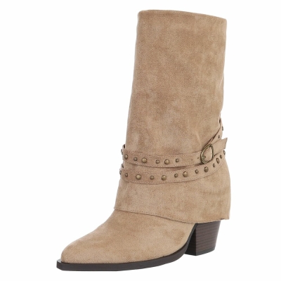 Western- & Cizme Biker - kaki dama