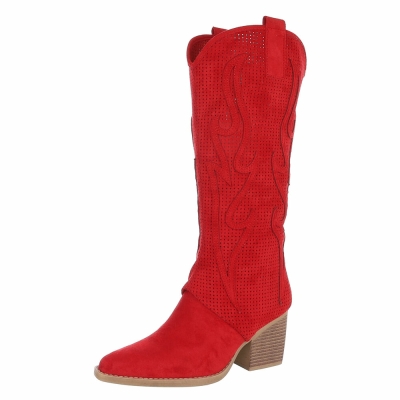 Western- & Cizme Biker - redsuede dama
