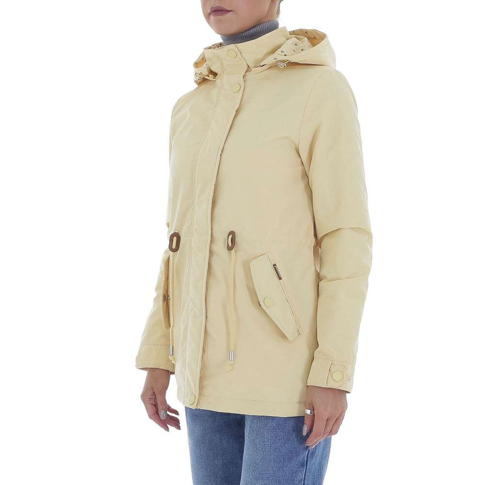 Geaca subtire cu gluga - lightyellow dama