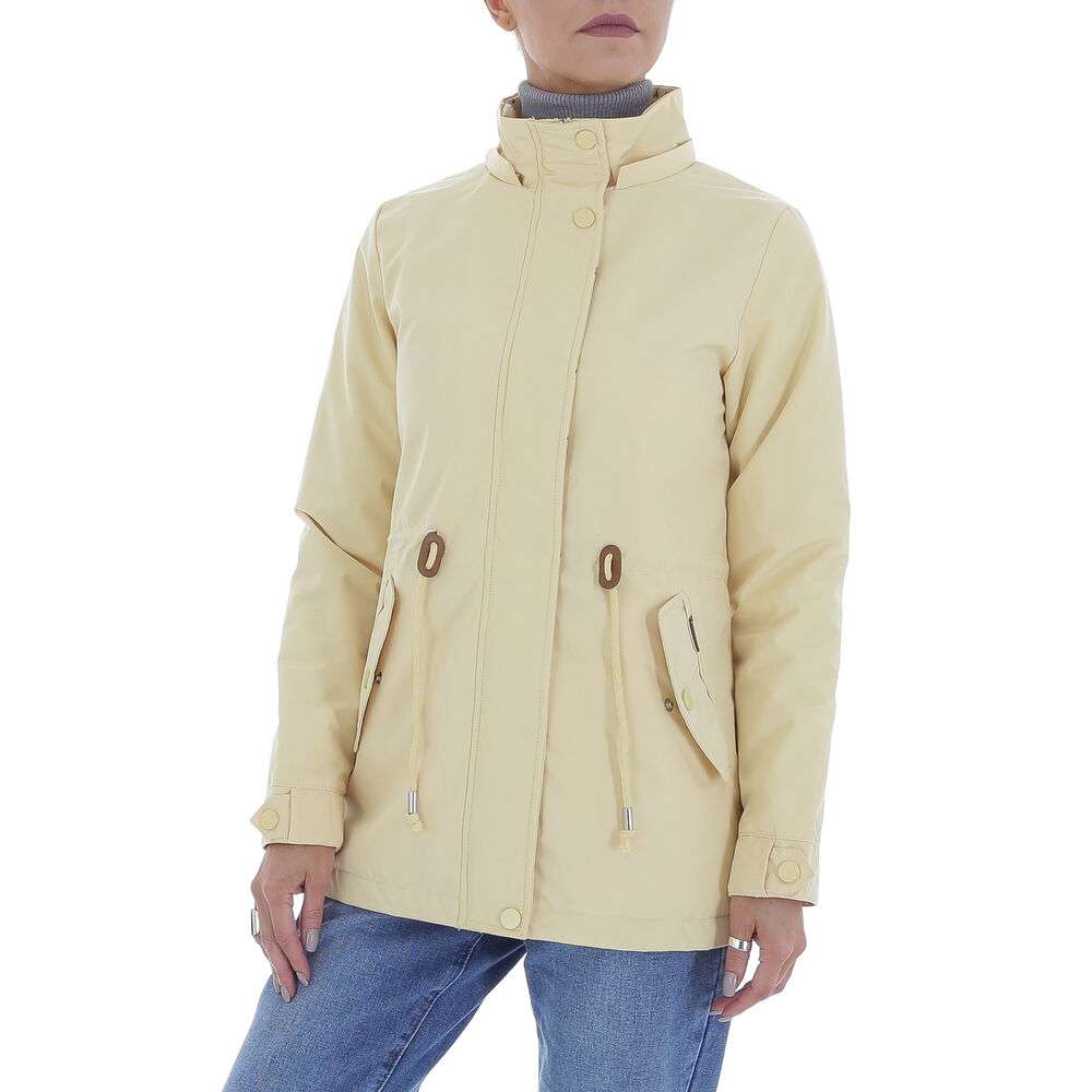 Geaca subtire cu gluga - lightyellow dama