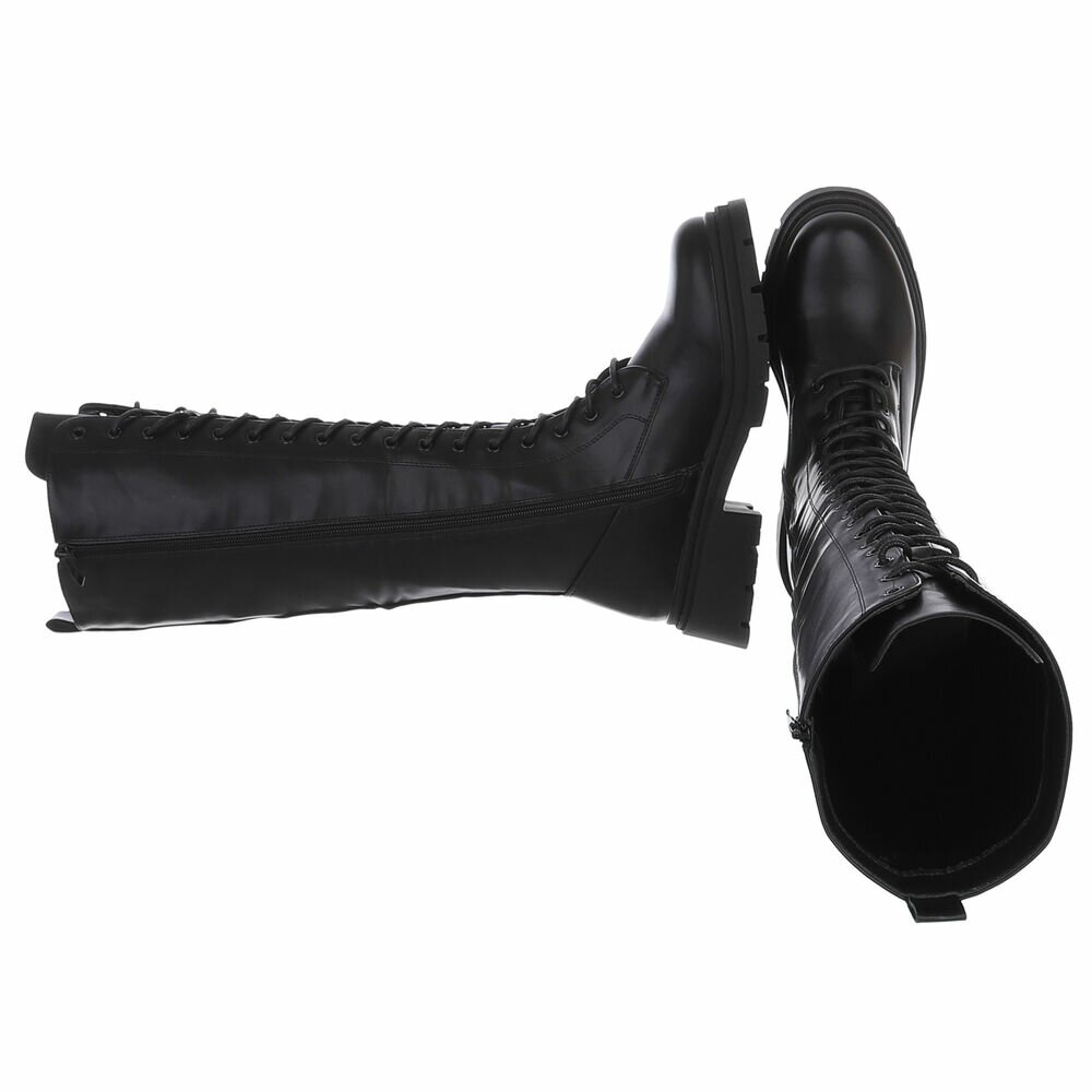 SchnA?rstiefel - negru dama