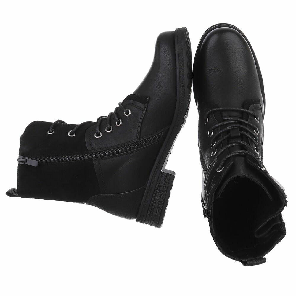 SchnA?rstiefeletten - negru dama