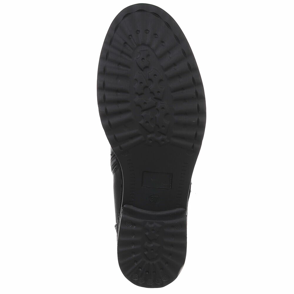 SchnA?rstiefeletten - negru dama
