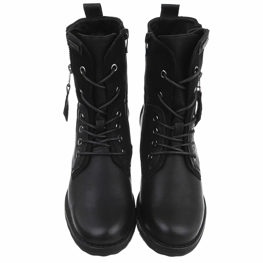 SchnA?rstiefeletten - negru dama