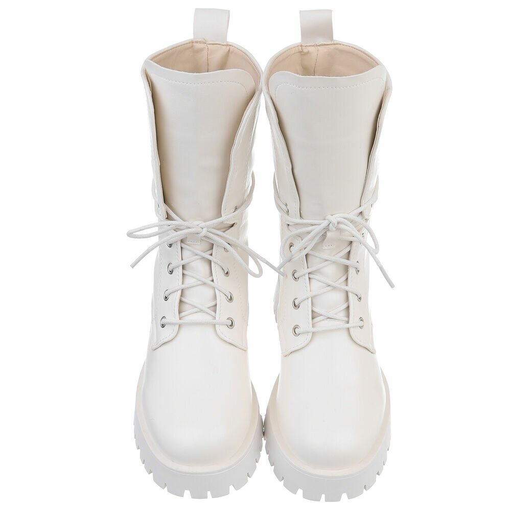 SchnA?rstiefeletten - alb dama